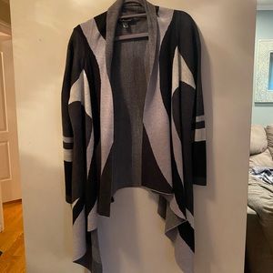 INC cardigan. Size L. Black/Gray. Worn once.
